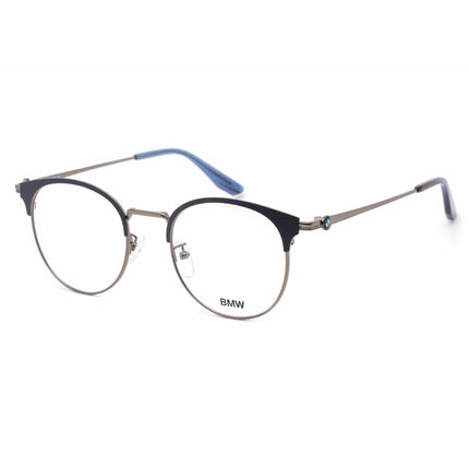BMW Men's Eyeglasses - Shiny Dark Ruthenium Round Frame Clear Lens | BW5010 012 ,