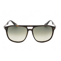 BMW Men's Sunglasses - Dark Havana Rectangular Frame Gradient Green Lens | BW0001 52P ,