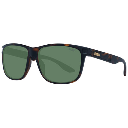 BMW Men's Sunglasses - Injected Propionate Rectangular Frame Green Lens | BW0003 052 ,