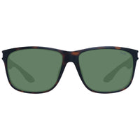 BMW Men's Sunglasses - Injected Propionate Rectangular Frame Green Lens | BW0003 052 ,