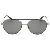 BMW Men's Sunglasses - Smoke Polarized Lens Shiny Light Ruthenium Frame | BW0006 14D ,