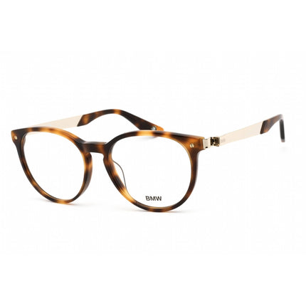 Bmw Unisex Eyeglasses - Full Rim Dark Havana Round Shape Plastic Frame | BW5003-H 052 ,