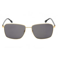 BMW Unisex Sunglasses - Gold Rectangular Full Rim Frame Grey Lens | BW0025-D 30A ,