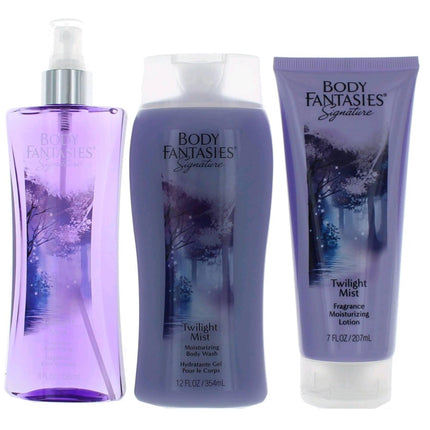 Body Fantasies Women's 3 Piece Set - Twilight Mist Floral Fragrance ,
