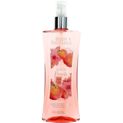 Body Fantasies Women's Body Spray - Sugar Peach Fragrance, 8 oz ,