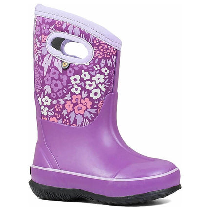 Bogs Kids' Boots - Classic Northwest Garden, Violet Multi, Size 11 | 72446-546-110 ,