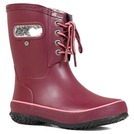 Bogs Kids' Insulated Rain Boots - Amanda Plush, Burgundy | 72454-601 ,
