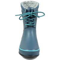 Bogs Kids' Insulated Rain Boots - Amanda Plush, Legion Blue, Size 1 | 72454-423-010 ,