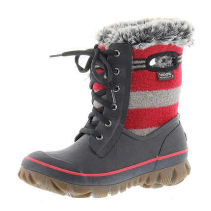 Bogs Women's Winter Boots - Arcata Red Multi Lace Waterproof | 72105-640 ,