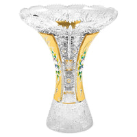 Bohemian Crystal Gold-plated Vase ,
