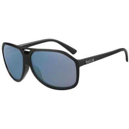Bolle Men's Sunglasses - Matt Black Pilot Frame | BOLLE BARON MATT BLACK PHANTOM+ ,