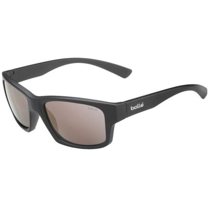 Bolle Unisex Sunglasses - BOLLE HOLMAN BLACK MATTE - PHANTOM BROWN GUN CAT 2-3 ,