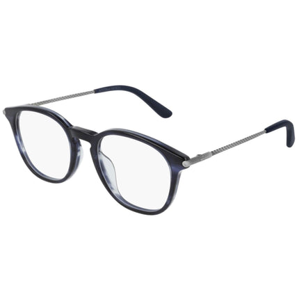 Bottega Veneta Unisex Eyeglasses - Blue Silver Plastic | BOTTEGA VENETA BV0200O 004 ,