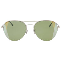 Bottega Veneta Unisex Sunglasses - Silver Metal Aviator Frame | BV0247S-30006485008 ,