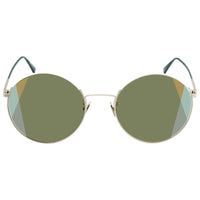 Bottega Veneta Women's Sunglasses - Green Lens Metal Frame | BV0246S-30006498004 ,
