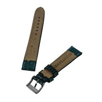 Brentwood Aqua 16 mm Wide Genuine Lizard Leather Band ,