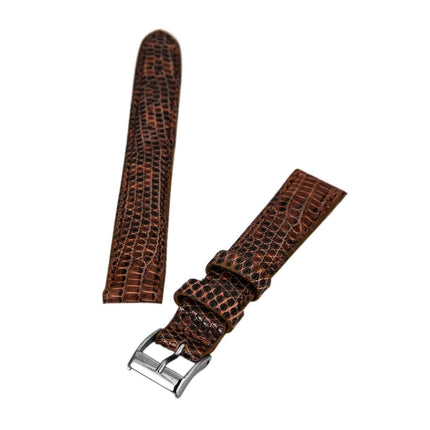 Brentwood Havana 16 mm Wide Genuine Lizard Leather Band ,
