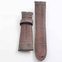Brentwood Unisex 24mm Brown Genuine Ostrich Leather Band ,
