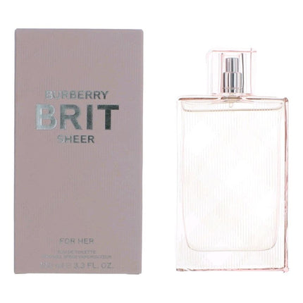Brit Sheer by Burberry, 3.3 oz Eau De Toilette Spray for Women ,