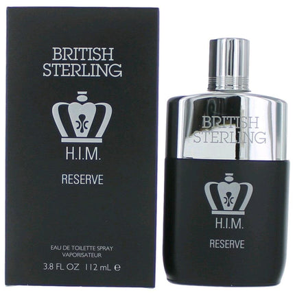 British Sterling H.I.M. Reserve by Dana, 3.8 oz Eau De Toilette Spray for Men ,