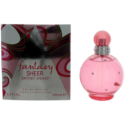 Britney Spears Women's EDT Spray - Fantasy Sheer with Floral Elegance, 3.3 oz ,