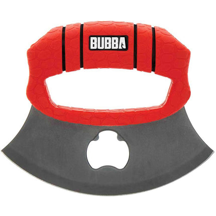 Bubba Blade Ulu Knife - Curved Blade Non-Slip Grip Handle Red and Grey | BB1-1989606 ,