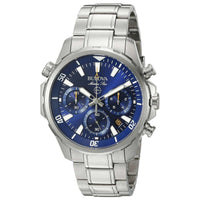 Bulova 96B256 Men's Marine Star Blue Dial Stainless Steel Bracelet Chronograph Watch ,