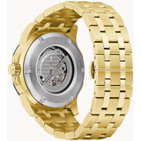 Bulova Men's Watch - Marine Star Open Heart Dial Yellow Gold Steel Bracelet | 98A273 ,