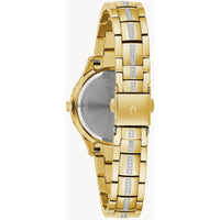 Bulova Women's Watch - Phantom Crystals MOP Dial Yellow Gold Steel Bracelet | 98L283 ,