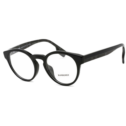 Burberry Men's Eyeglasses - Black Round Plastic Frame Clear Demo Lens - 0BE2354F 3996 ,