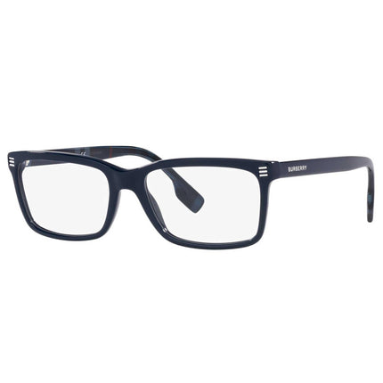Burberry Men's Eyeglasses - Blue Rectangular Plastic Frame Clear Lens | 0BE2352 3988 ,