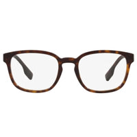 Burberry Men's Eyeglasses - Dark Havana Full Rim Frame Clear Lens, 53 mm | BE2344 3920 ,
