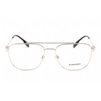 Burberry Men's Eyeglasses - Full Rim Aviator Shape Silver Metal Frame | 0BE1377 1005 ,