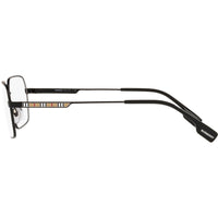 Burberry Men's Eyeglasses - Matt Black Metal Rectangular Frame | BURBERRY 0BE1356 1007 ,