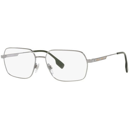 Burberry Men's Eyeglasses - Metal Rectangular Frame Demo Lens | BURBERRY 0BE1356 1003 ,