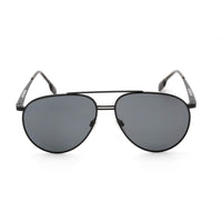 Burberry Men's Sunglasses - Black Full Rim Aviator Frame Grey Lens | BE3108 100181 ,