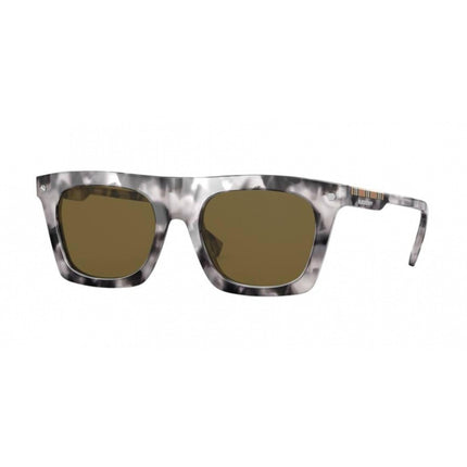 Burberry Men's Sunglasses - Grey Havana Frame Brown Lens | BURBERRY 0BE4318 389473 ,