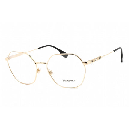 Burberry Unisex Eyeglasses - Clear Lens Light Gold Metal Round Frame | 0BE1350 1109 ,