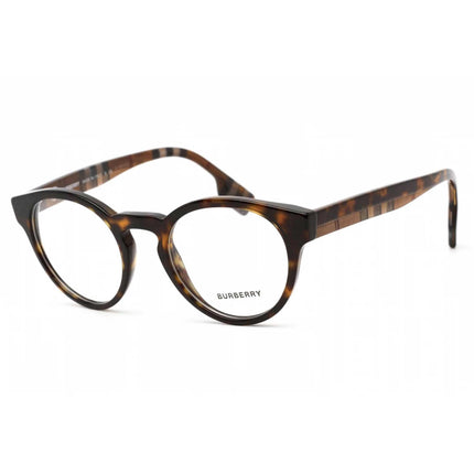 Burberry Unisex Eyeglasses - Dark Havana Round Full Rim Acetate Frame | 0BE2354 3991 ,