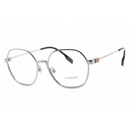Burberry Unisex Eyeglasses - Full Rim Hexagon Gunmetal Metal Frame | 0BE1379D 1003 ,