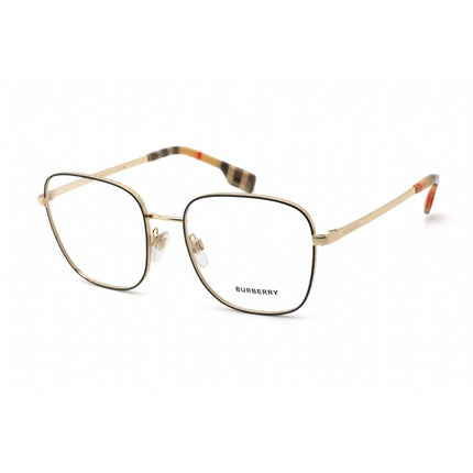 Burberry Unisex Eyeglasses - Full Rim Square Pale Gold/Black Frame | 0BE1347 1109 ,