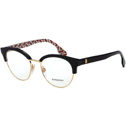 Burberry Women's Eyeglasses - Black Round Frame Demo Lens | BURBERRY 0BE2316 3824 ,