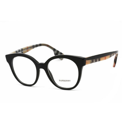 Burberry Women's Eyeglasses - Black Round Full Rim Plastic Frame - 0BE2356F 3942 ,