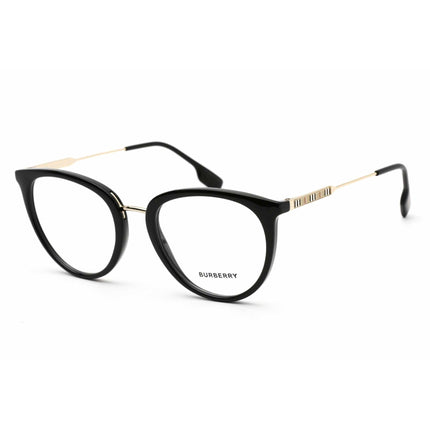 Burberry Women's Eyeglasses - Black Round Plastic Frame Clear Lens | 0BE2331 3001 ,