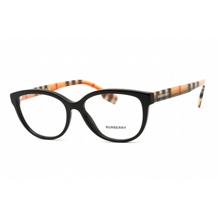 Burberry Women's Eyeglasses - Cat Eye Black/Vintage Check Plastic Frame | 0BE2357 3757 ,