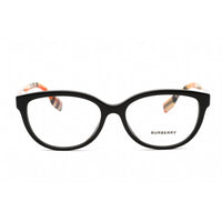 Burberry Women's Eyeglasses - Cat Eye Black/Vintage Check Plastic Frame | 0BE2357 3757 ,