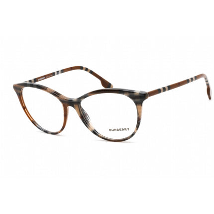 Burberry Women's Eyeglasses - Check Brown Plastic Cat Eye Shape Frame | 0BE2325 4005 ,