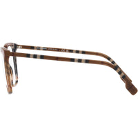 Burberry Women's Eyeglasses - Check Brown Plastic Square Frame Demo Lens | 2367 3966 ,