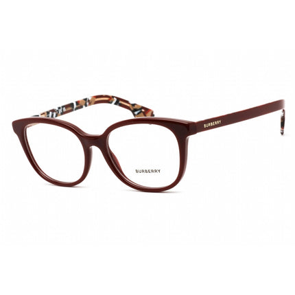 Burberry Women's Eyeglasses - Clear Lens Bordeaux Plastic Oval Frame | 0BE2291 3742 ,