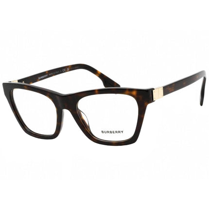 Burberry Women's Eyeglasses - Dark Havana Plastic Cat Eye Frame Demo Lens | 2355 3002 ,